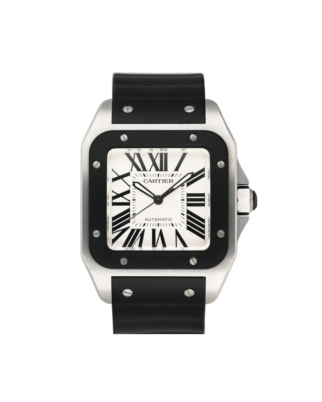 CARTIER SANTOS 100L RUBBER BEZEL